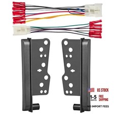 Double DIN Installation Dash Kit W/Radio Wiring Harness for Select Toyota