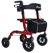 Gehhilfe &bdquo;Balkonik&ldquo; &ndash; Gel&auml;ndeg&auml;ngiger Rollator mit Sitz f&uuml;r Senioren