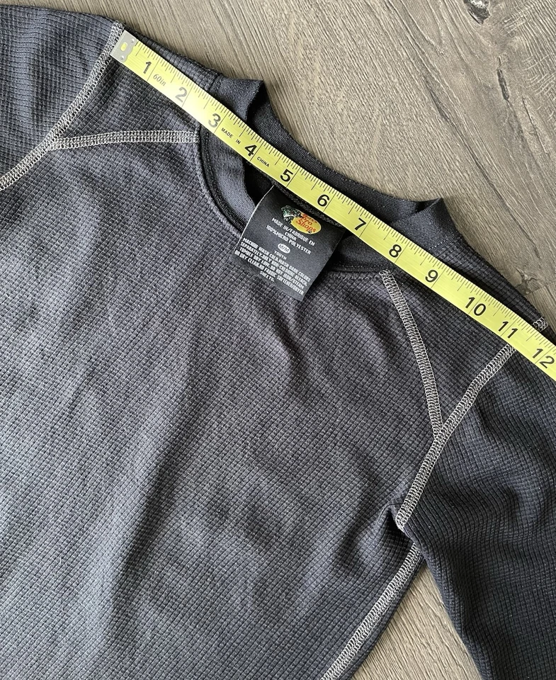 Bass Pro Shops Base Layer Set Boys Youth Medium Black Long Sleeve & Pants Foto 3 de 4