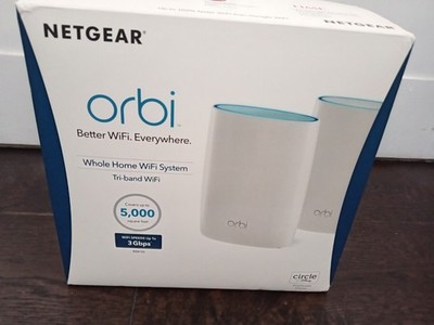 Netgear Orbi RBK50 Router & Satellit Kit - Tri-Band Mesh AC3000 (RBR50 & RBS50)