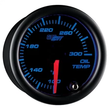 REFURBISHED GLOWSHIFT TINTED 7 COLOR OIL TEMPERATURE GAUGE w SENSOR