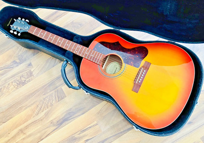 (2018)   Epiphone 1963 EJ-45   Faded Cherry   m. Koffer