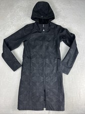 Lululemon Jacket Women  s 4 Apres Yoga Hooded in Black Dance In Snow Pattern