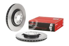 2x BREMBO Bremsscheibe PRIME LINE - UV Coated 09.B039.11 für AUDI A5 A4 Q5 8K2
