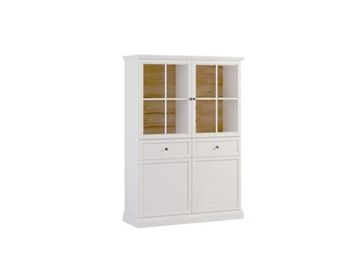 Buffet Schrank Küchenanrichte Glasvitrine Vitrinenschrank 2 Schubladen - Bild 1 von 2