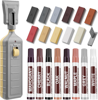 Vinyl Floor Repair Kit with Heat Pen - 11 Colors Laminate Wood Floor Repair Kit