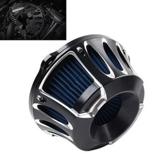 Blue Air Cleaner Intake Filter Kit For Harley Touring Sportster XL883 1200 72 48