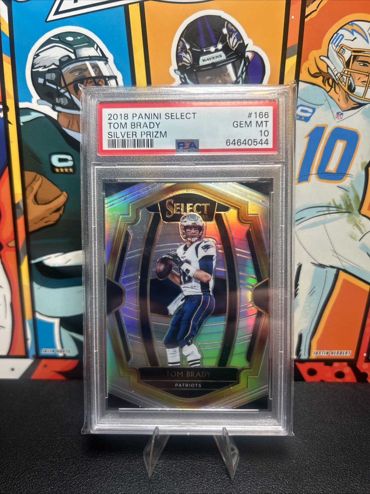 2018 Select Tom Brady PSA 10 Premier Level Silver #166 New England Patriots