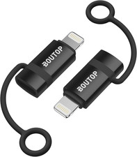 MFi Certified 3A 36W USB C to Lightning Adapter USBC 2 Packs Black