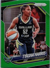 2025 Panini Prizm WNBA #130 Tyasha Harris Green Prizm