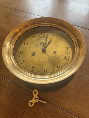 RARE Bogardus-Nelson Industrial Ship Clock -Seth Thomas 8-Day Movement - RUNNING