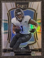 2025 Panini Select - Travis Etienne Jr. #130 Premier Level Silver Prizm- Jaguars
