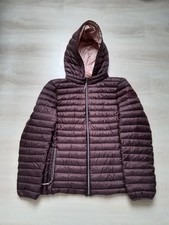 Esprit Daunen-Steppjacke mit Kapuze für Frauen Größe XL, Aubergine/Pflaume