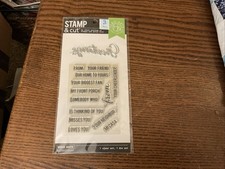 Hero Arts Stamp And Cut. Greetings From Stamp and DiecUt Set. Sentiments Set.NIP