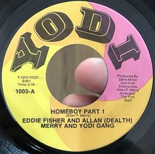 RARE Jazz Psych Funk 45 EDDIE FISHER & ALLAN DEALTH MERRY YODI GANG Homeboy EX*