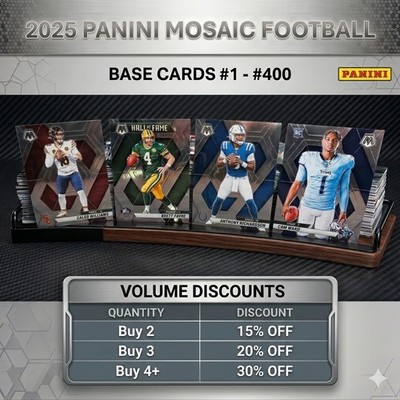 2025 Panini Mosaic Football - #1 to #400 - Pick Your Card - FREE SHIPPING