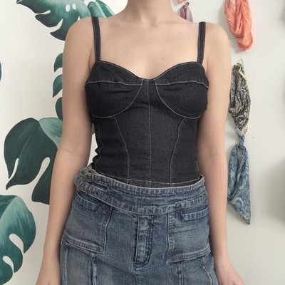 Y2k Baby Phat Denim Corset