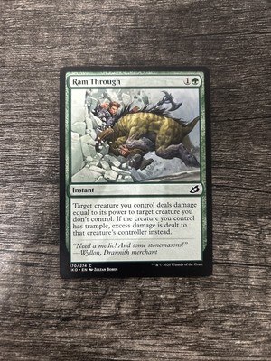 MTG 1x Ram Through x1 LP Ikoria: Lair of Behemoths