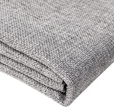Heavy Linen Fabric 80X57 Inches, 1.2Mm Thickness, Plain Solid Color Cloth for Em
