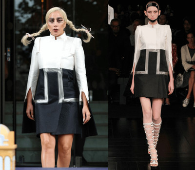 10K Alexander McQueen SS15 Runway Jacquard Silk Colorblock Dress/Coat Size 4