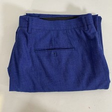 Connor Mens Navy Slim Stretch Dress Pants Size 42 Excellent Condition JNM6