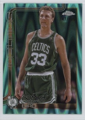 2025-26 Topps Chrome Aqua RayWave Refractor 147/199 Larry Bird #243 HOF 2m6