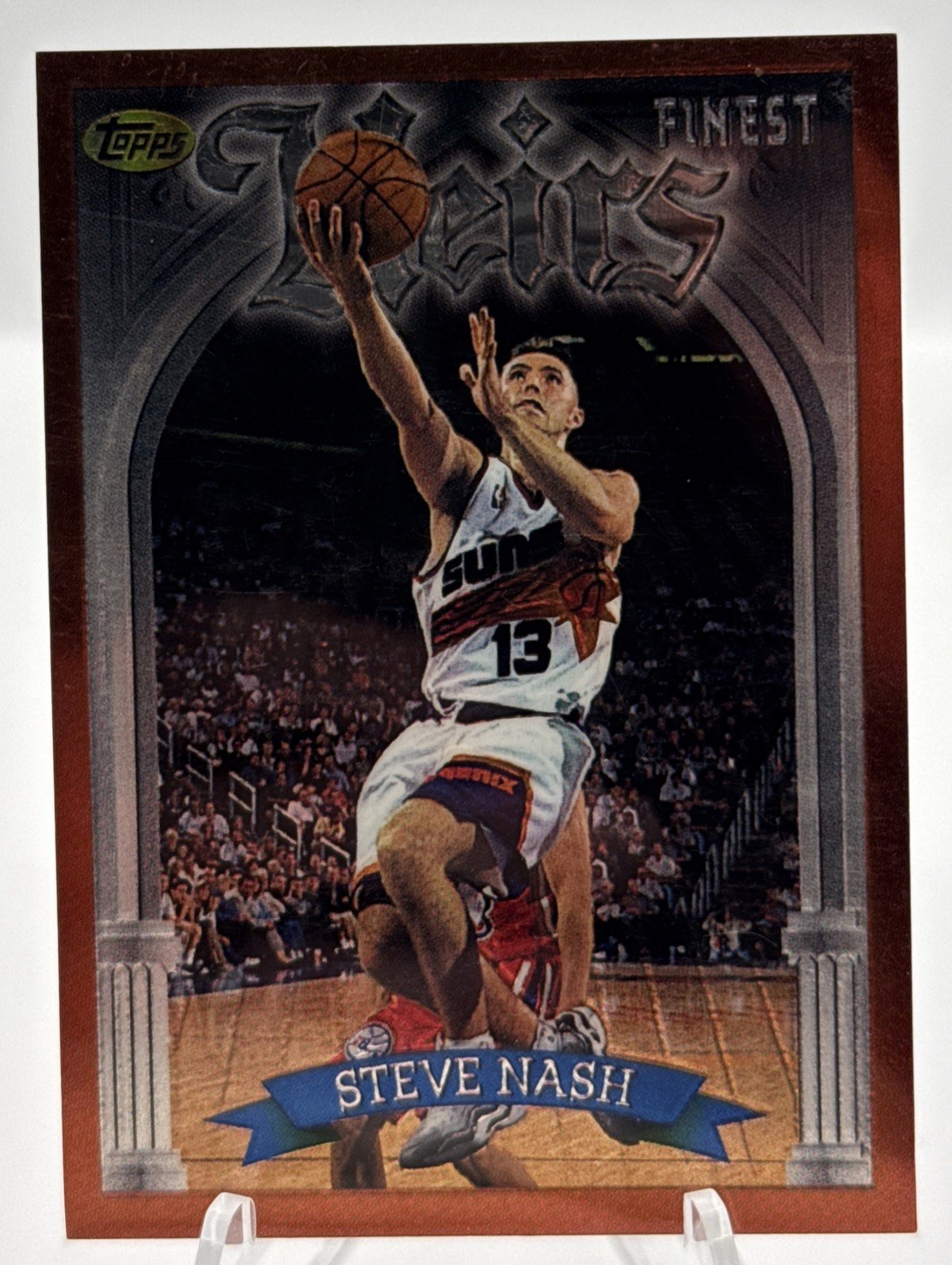 1996-97 Topps Finest - Common Bronze Steve Nash #217 (RC)