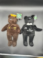 Mark McGwire Salvino's Bamm Beano's Bammers Plush Bear Lot 1998 70 HR Set Of 2