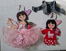 Build A Bear Friends 2B Made Ballerina Tutu Poodle Jean Jacket Lot BAB