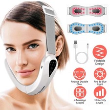 Electric V-Face Lifting Device Photon Therapy Double Chin Remove Cheek Lift Belt