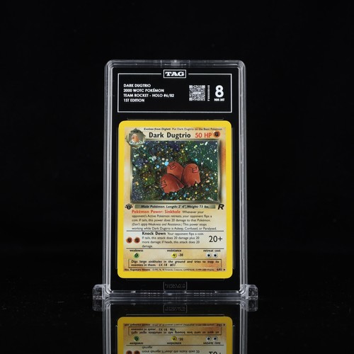 Dark Dugtrio (1st Edition) graded TAG 8 for sale on eBay