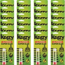 24 Pcs Krazy Glue Instant Strong Glue Fast Drying All Purpose Glue. 0.07 oz Tube