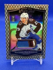 UPPER DECK STATURE 2023-24 PATCH MEMORABILIA NATHAN MACKINNON #5 /49 NHL