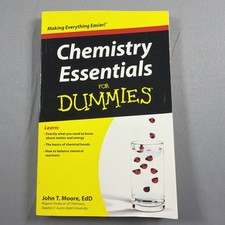 Chemistry Essentials For Dummies John T Moore Paperback Study Guide Science Book