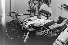 Foto Abzug 10x15cm Simson Rennmoped Nr. 80 aus 1987 Berlin WTF #66-2092