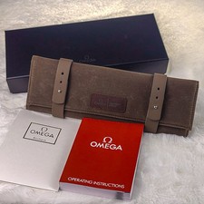 OMEGA Watch Case Leather Travel Pouch Sea Master James Bond VIP Special Edition