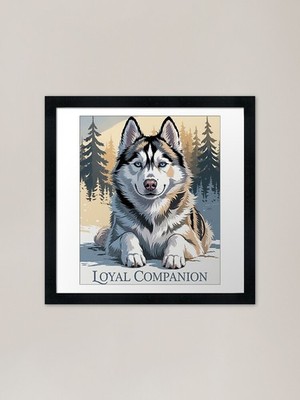Loyal Companion Framed Art Print Framed Wall Art Poster Canvas Print Picture