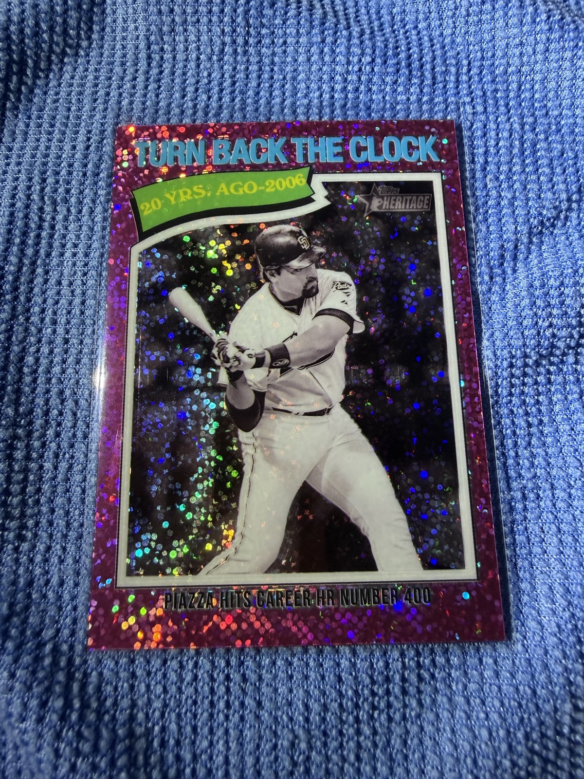 2026 Topps Heritage - Turn Back The Clock Mike Piazza #336 Chrome Pink...