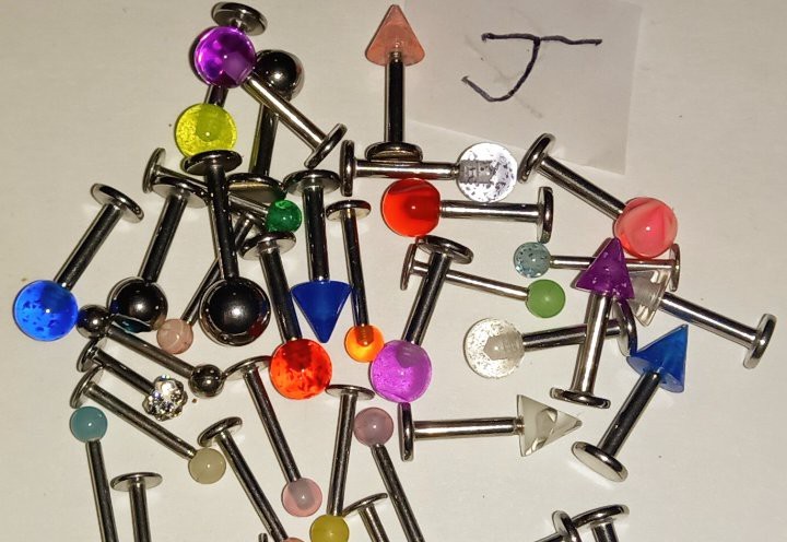 Bundle Of Body Jewellery Labret Body Bars Curve Bars (j | eBay UK