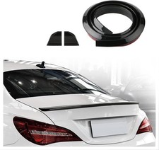 59 Glossy Car Rear Spoiler Trunk Spoiler Lip Cuttable 3 Material Type Black