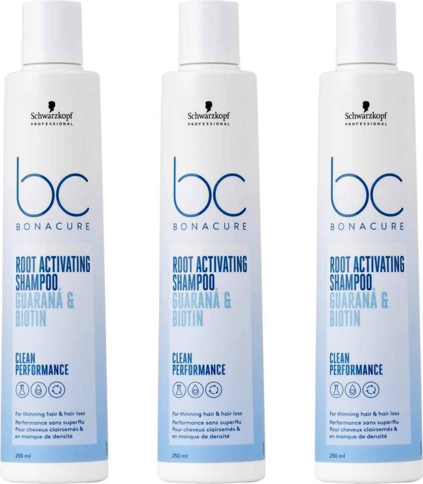 Schwarzkopf Bonacure Root Activating Shampoo 3x250 ml