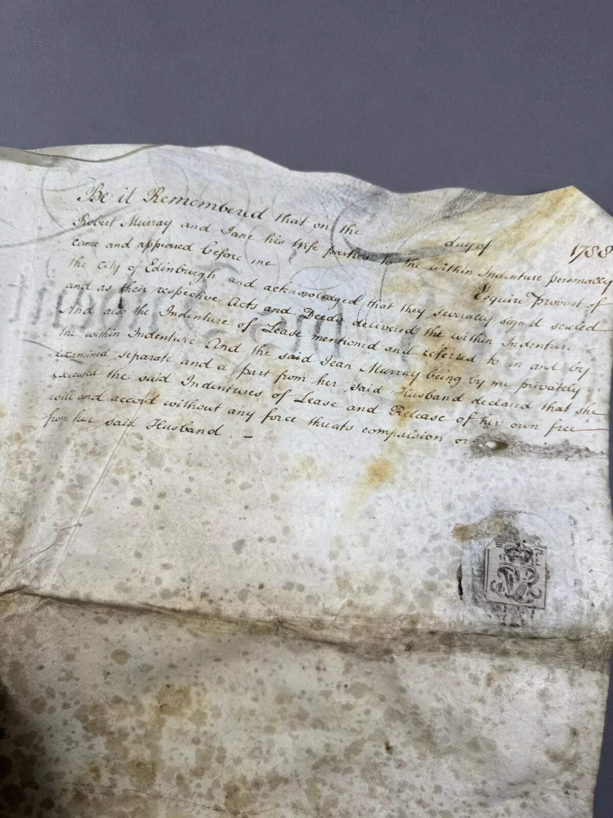 1788 Jamaica Large Plantation History Indenture Document Scotland Family