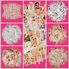 Anime Girl Waifu Stickers Laptop Decals Vinyl You Pick 50 Piece Packs Free Ship