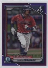 2024 Bowman Chrome Prospects Purple Refractor 40/250 Sabin Ceballos #BCP-130 0b3