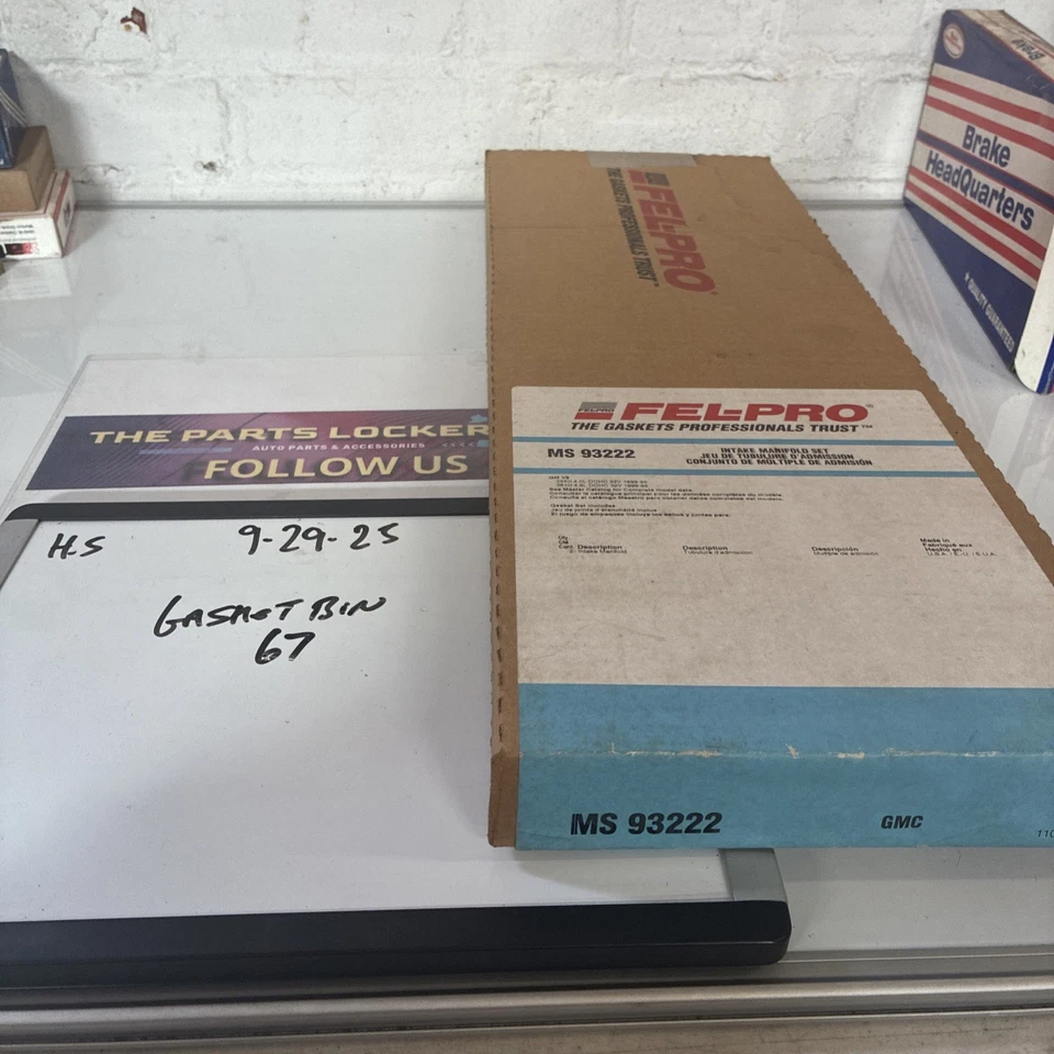 Juego de juntas colector de admisión Felpro MS 93222, nuevo stock antiguo, vintage, genuino Foto 2 de 4