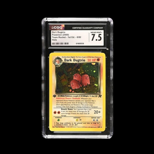 Dark Dugtrio (1st Edition) graded CGC 7.5 for sale on eBay