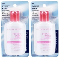 2 Pack: Maybelline Expert Eyes Waterproof Eye Makeup Remover Oil-Free 2.3 oz