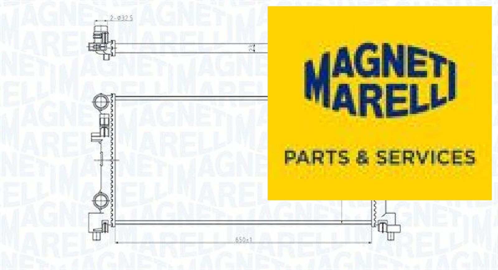 MAGNETI MARELLI 350213166200 Kühler für Motorkühlung Motorkühler
