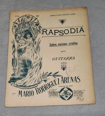Mario Rodriguez Arenas Pericon Nacional Sheet Music Spanish Classical Guitar M. 