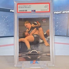RONDA ROUSEY 2013 Topps Finest UFC Debut 30 RC Rookie PSA 9